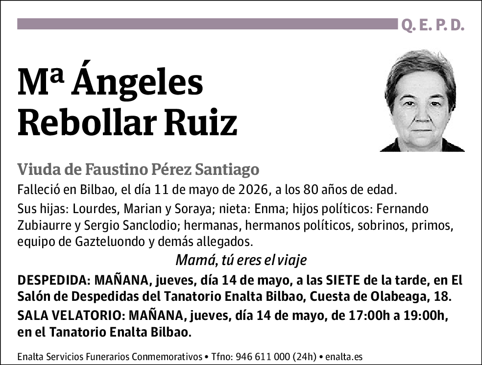 Mª Ángeles Rebollar Ruiz