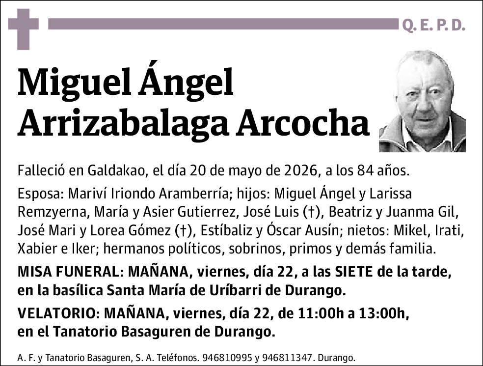 Miguel Ángel Arrizabalaga Arcocha