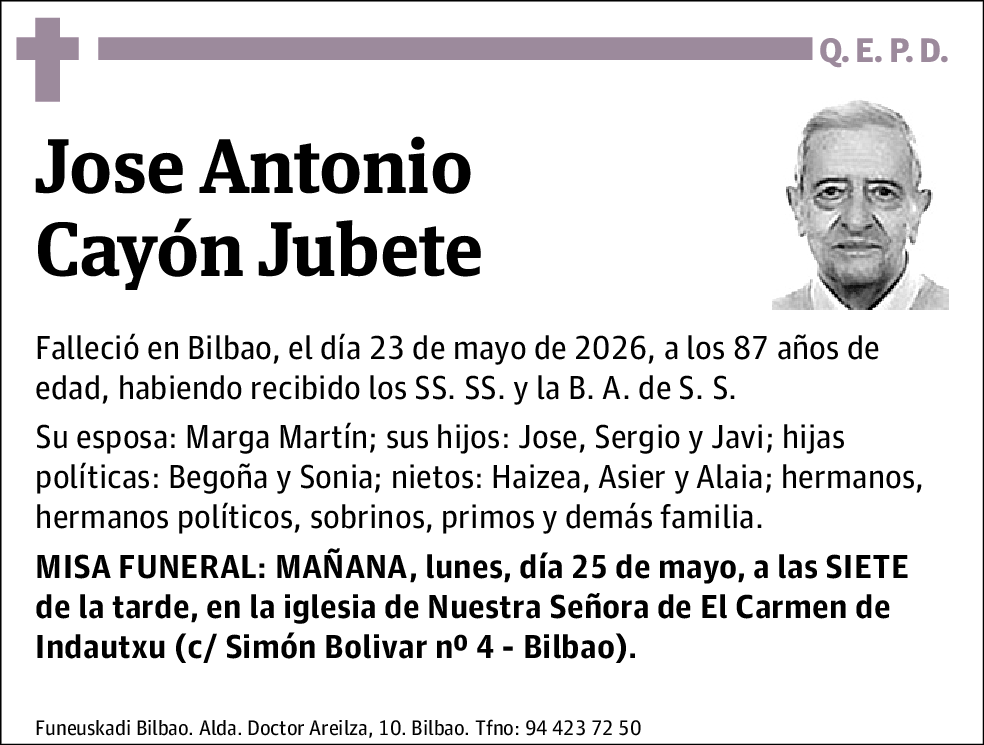 Jose Antonio Cayón Jubete