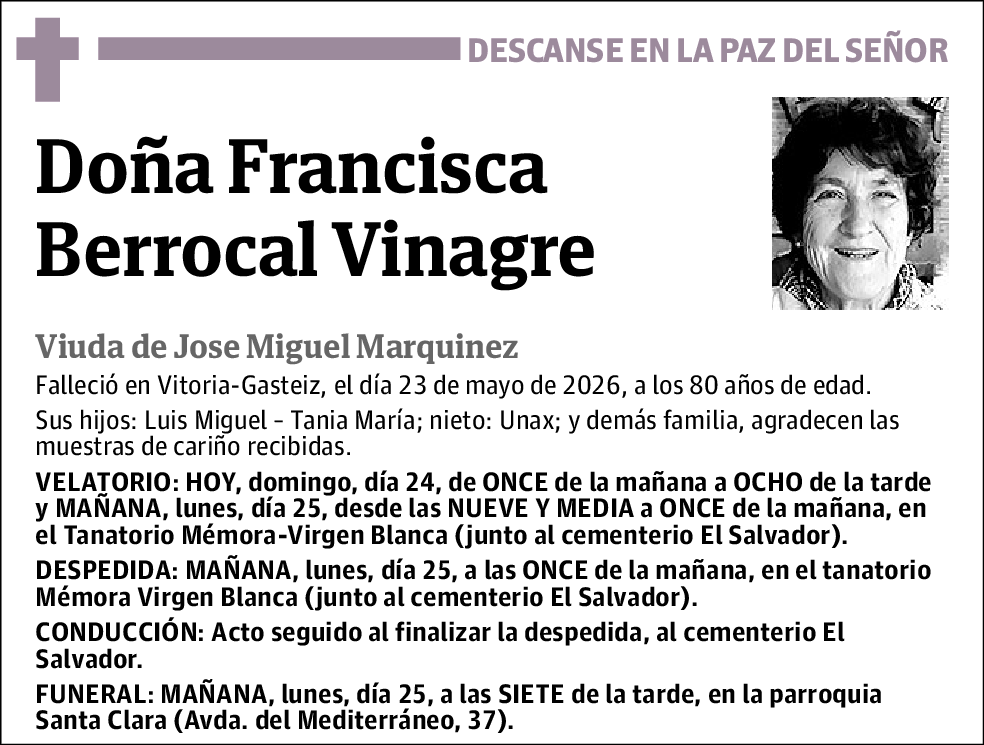 Francisca Berrocal Vinagre