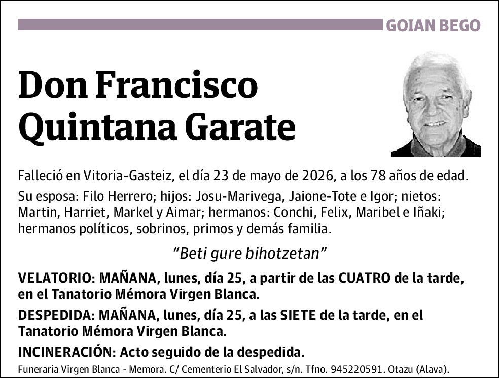 Francisco Quintana Garate