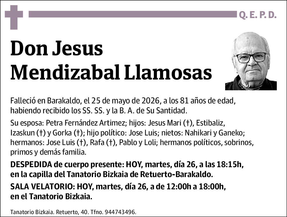 Jesus Mendizabal Llamosas