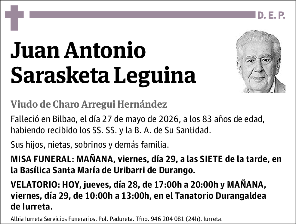 Juan Antonio Sarasketa Leguina