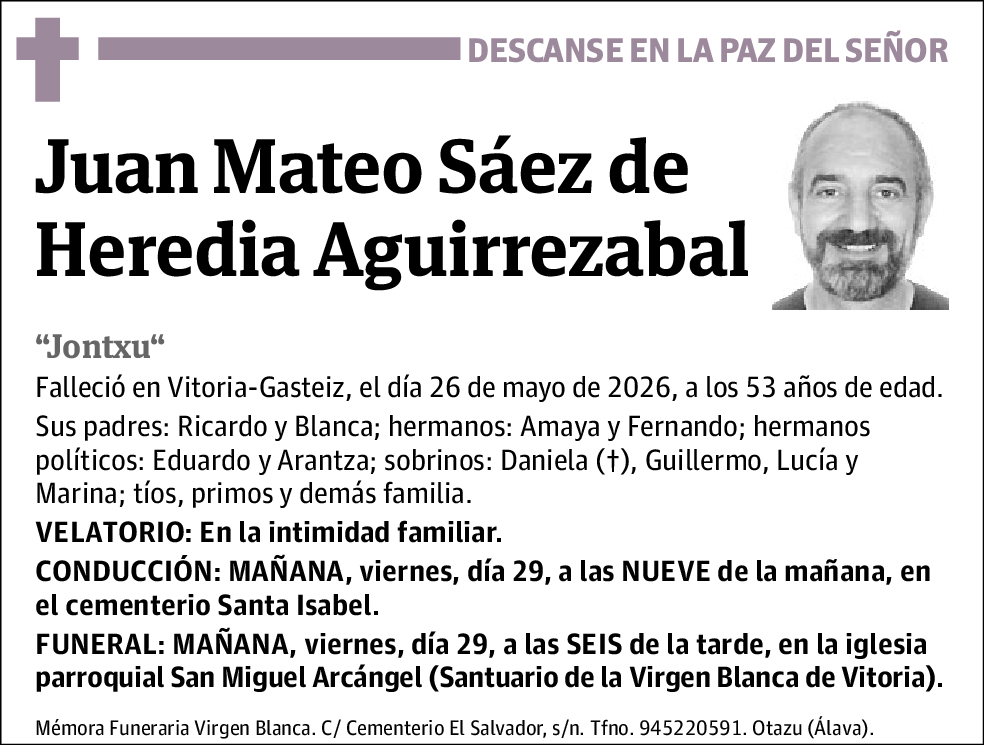 Juan Mateo Sáez de Heredia Aguirrezabal