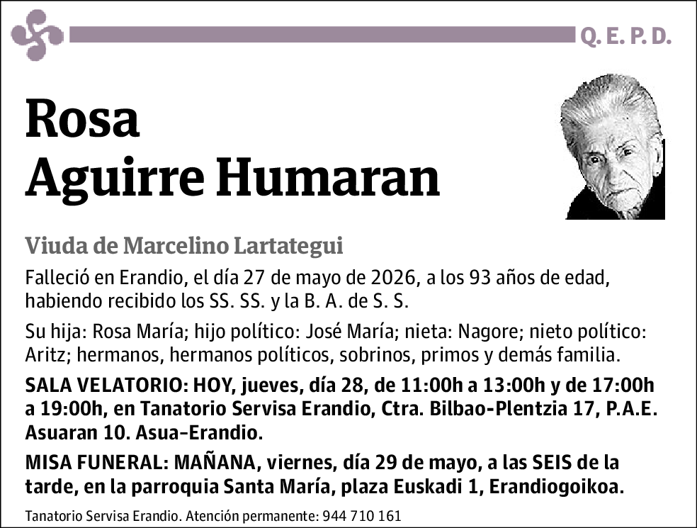Rosa Aguirre Humaran