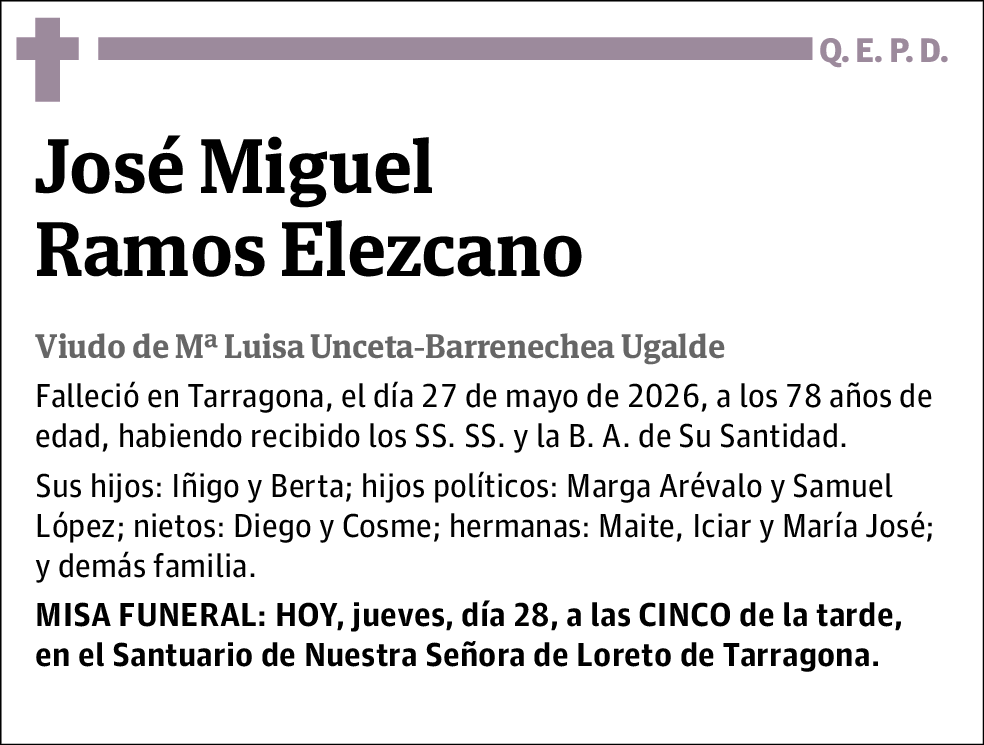 Jose Miguel Ramos Elezcano