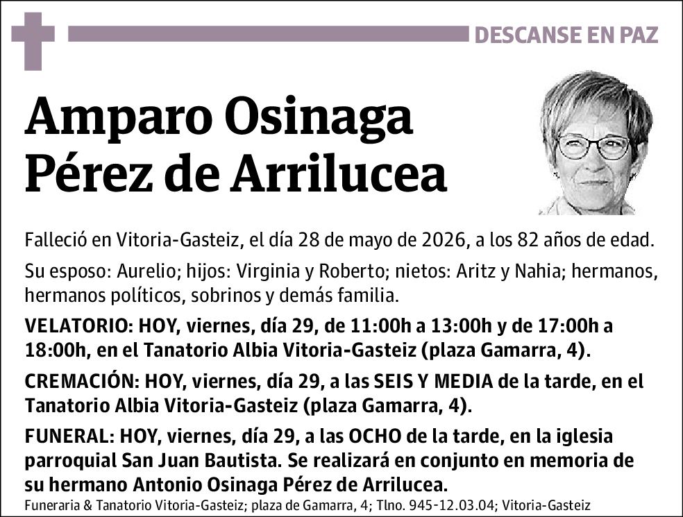 Amparo Osinaga Pérez de Arrilucea