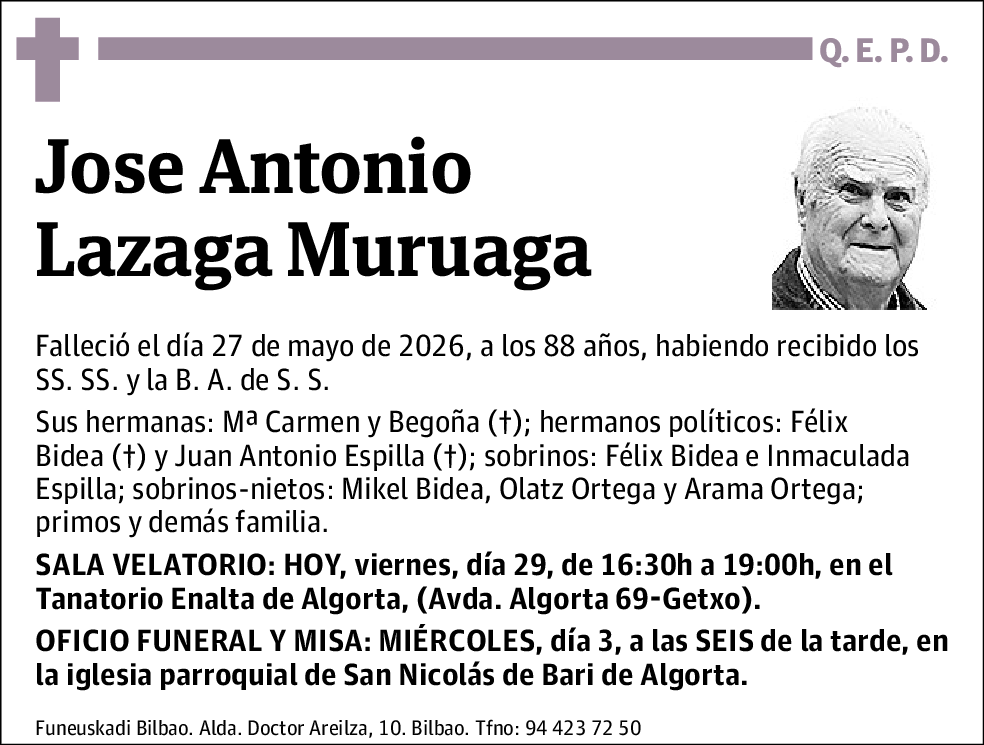 Jose Antonio Lazaga Muruaga