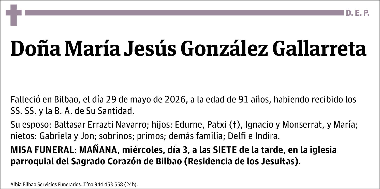 María Jesús González Gallarreta