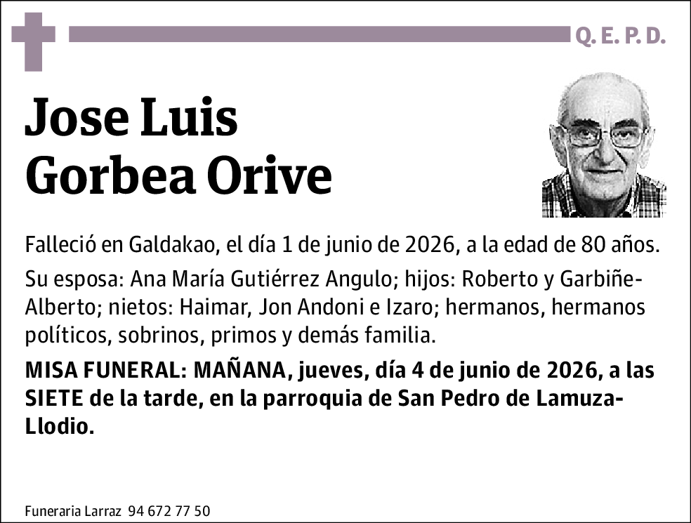 Jose Luis Gorbea Orive