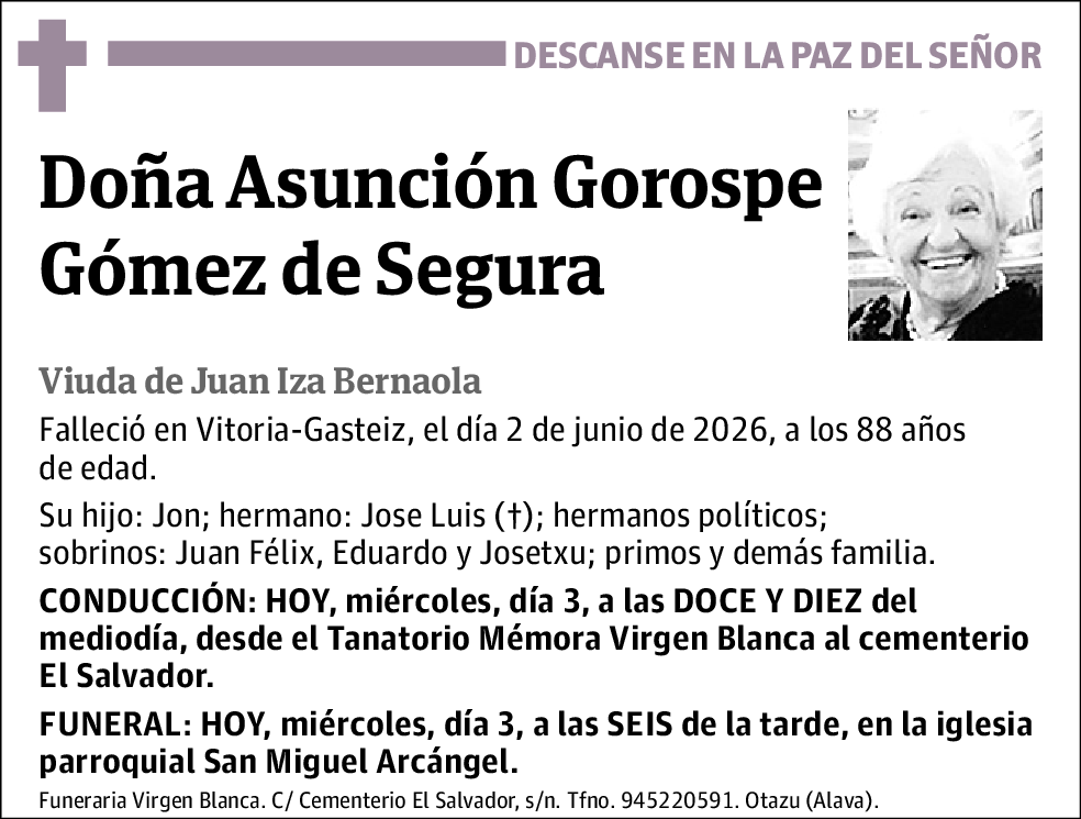 Asunción Gorospe Gómez de Segura