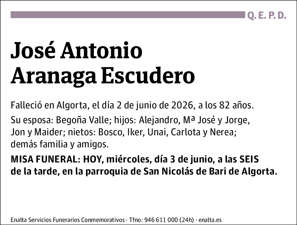 José Antonio Aranaga Escudero