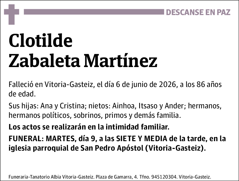 Clotilde Zabaleta Martínez