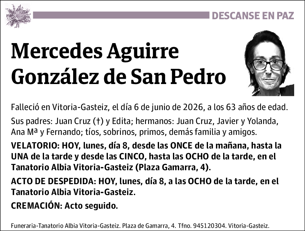 Mercedes Aguirre González de San Pedro
