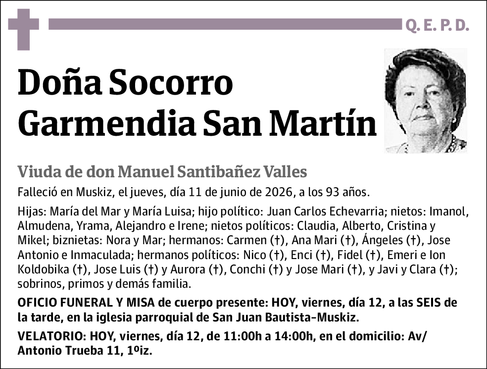 Socorro Garmendia San Martín