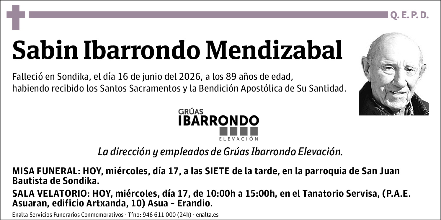 Sabin Ibarrondo Mendizabal
