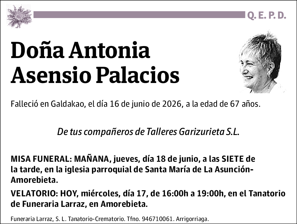 Antonia Asensio Palacios