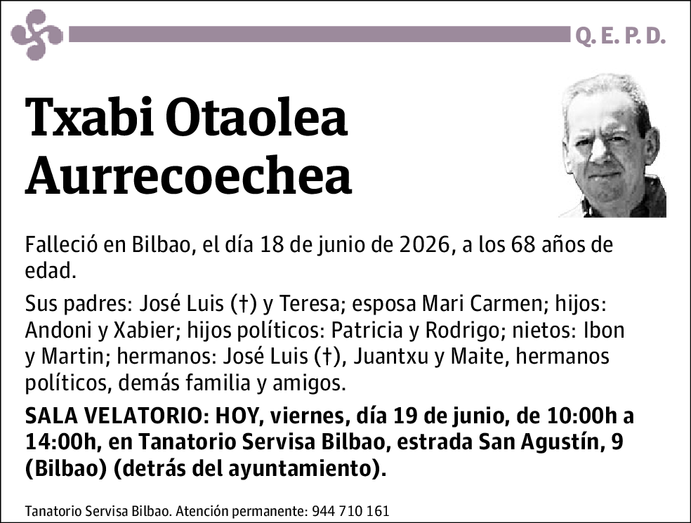 Txabi Otaolea Aurrecoeche
