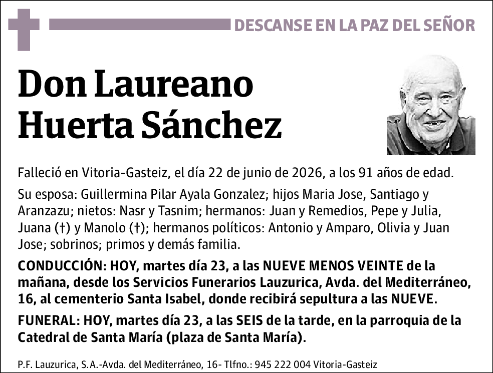 Laureano Huerta Sánchez