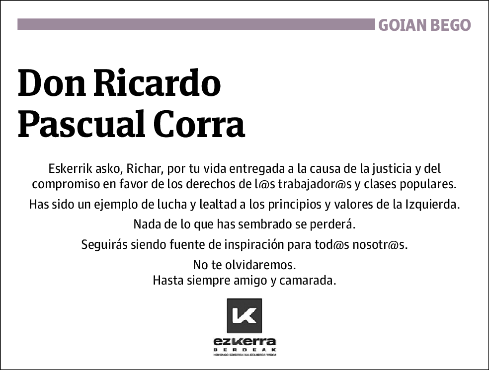 Ricardo Pascual Corra