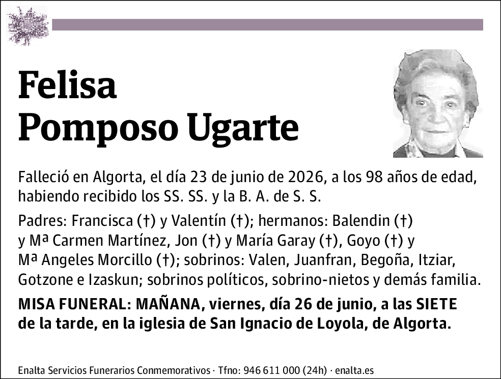 Felisa Pomposo Ugarte
