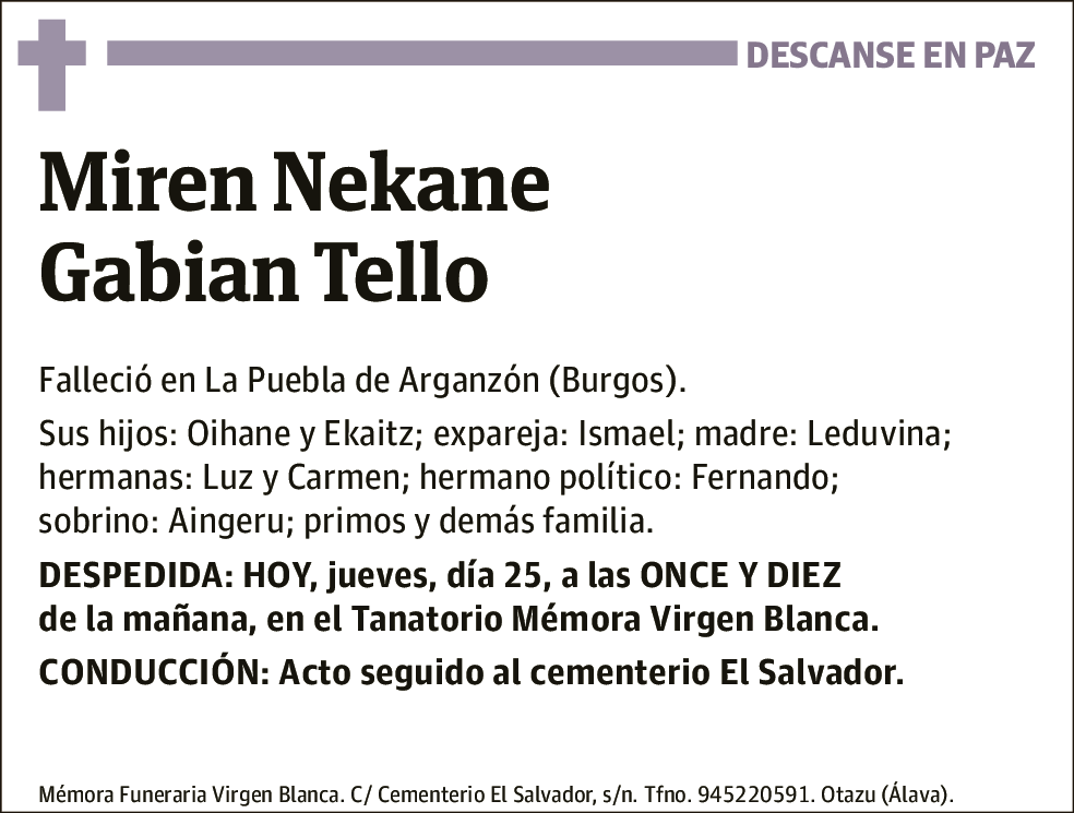 Miren Nekane Gabian Tello