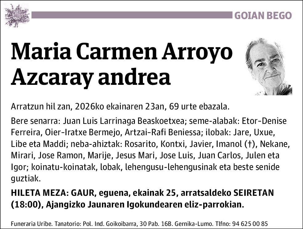María Carmen Arroyo Azcaray