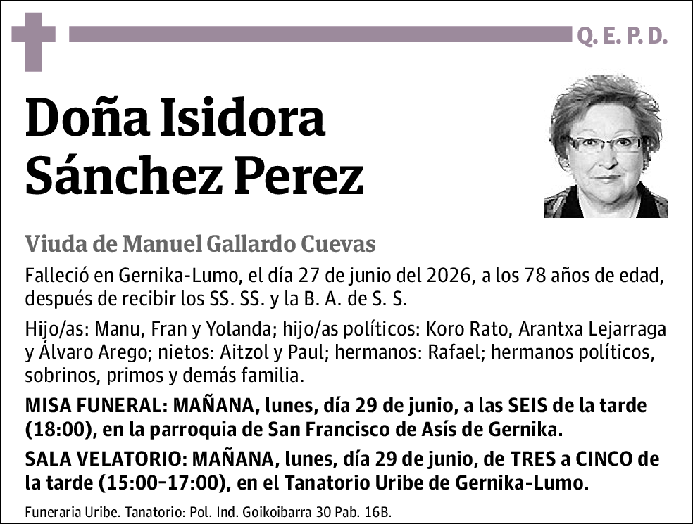 Isidora Sánchez Pérez
