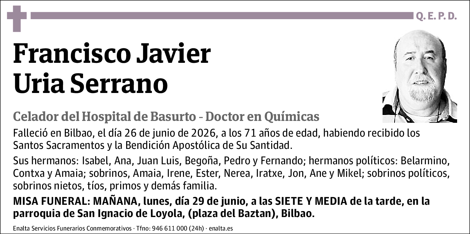 Francisco Javier Uria Serrano
