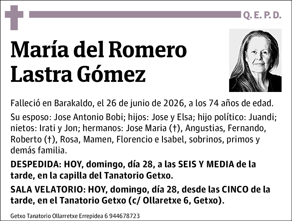 María del Romero Lastra Gómez