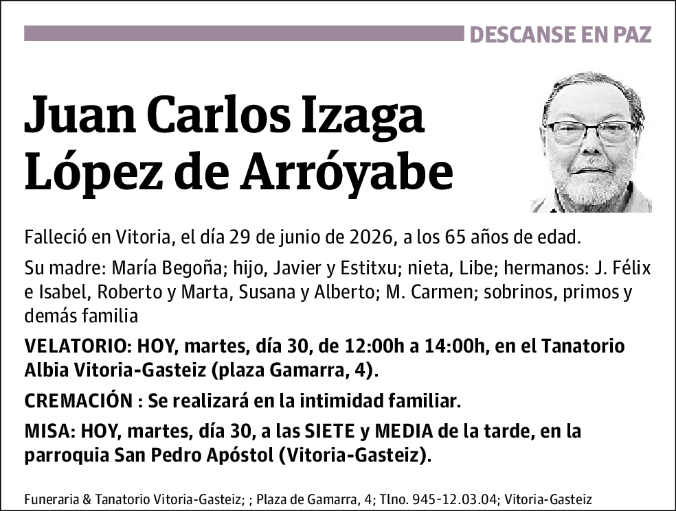 Juan Carlos Izaga López de Arroyabe