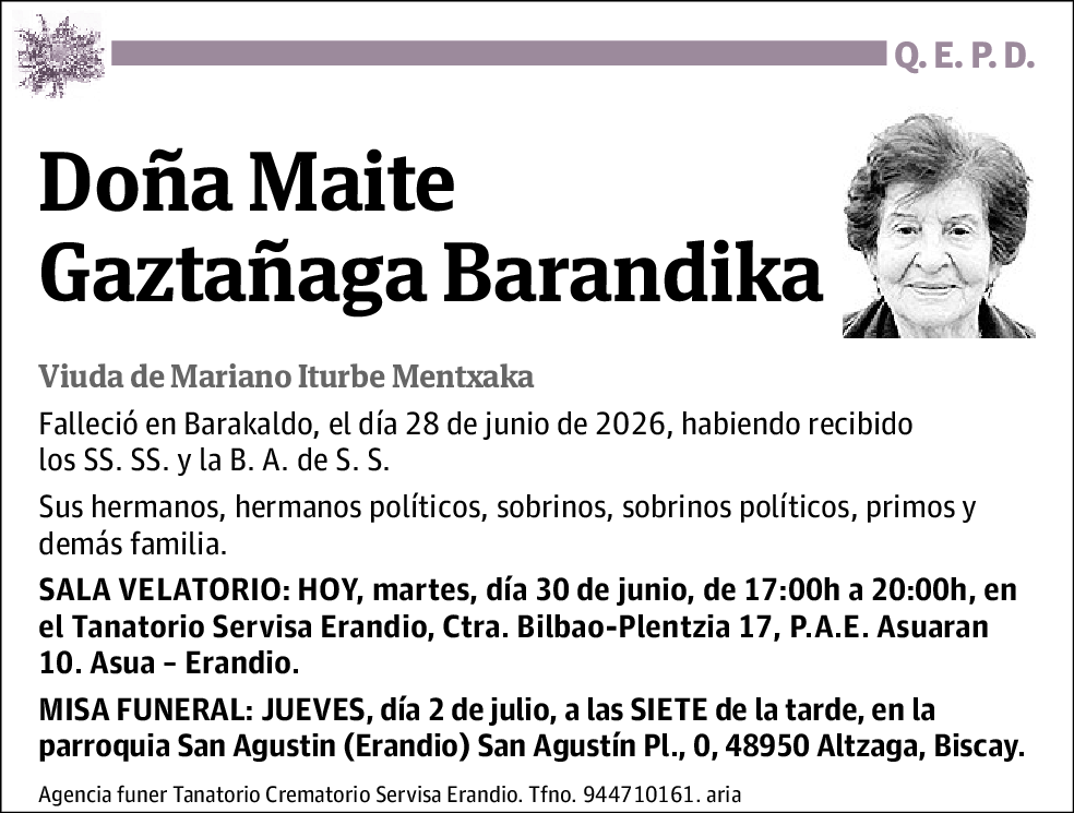 Maite Gaztañaga Barandika