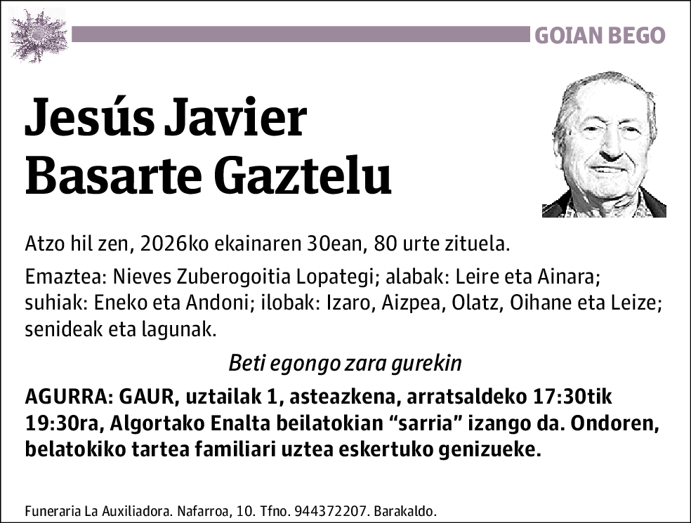 Jesús Javier Basarte Gaztelu