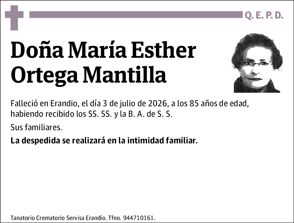 Maria Esther Ortega Mantilla