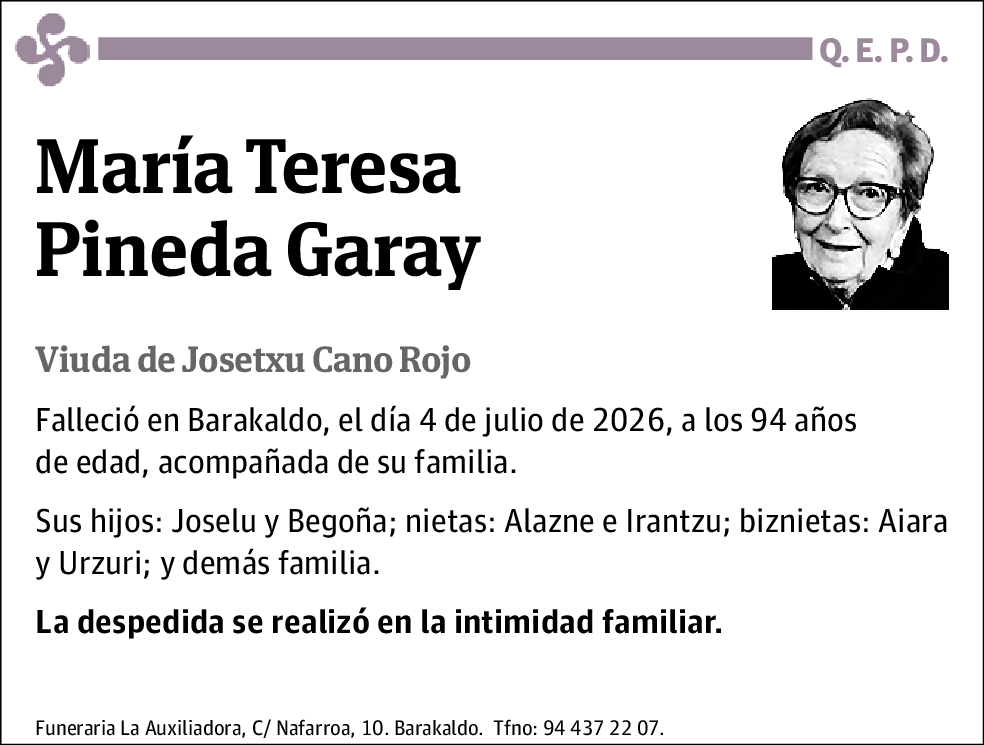 María Teresa Pineda Garay