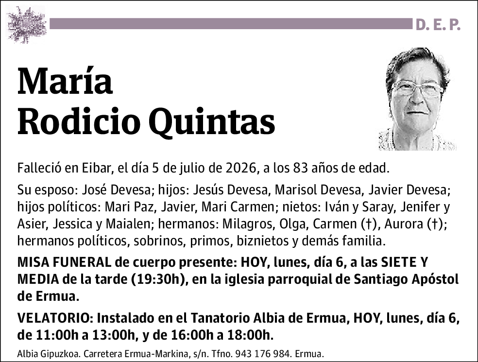 María Rodicio Quintas