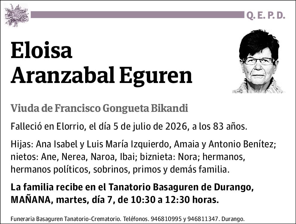 Eloisa Aranzabal Eguren