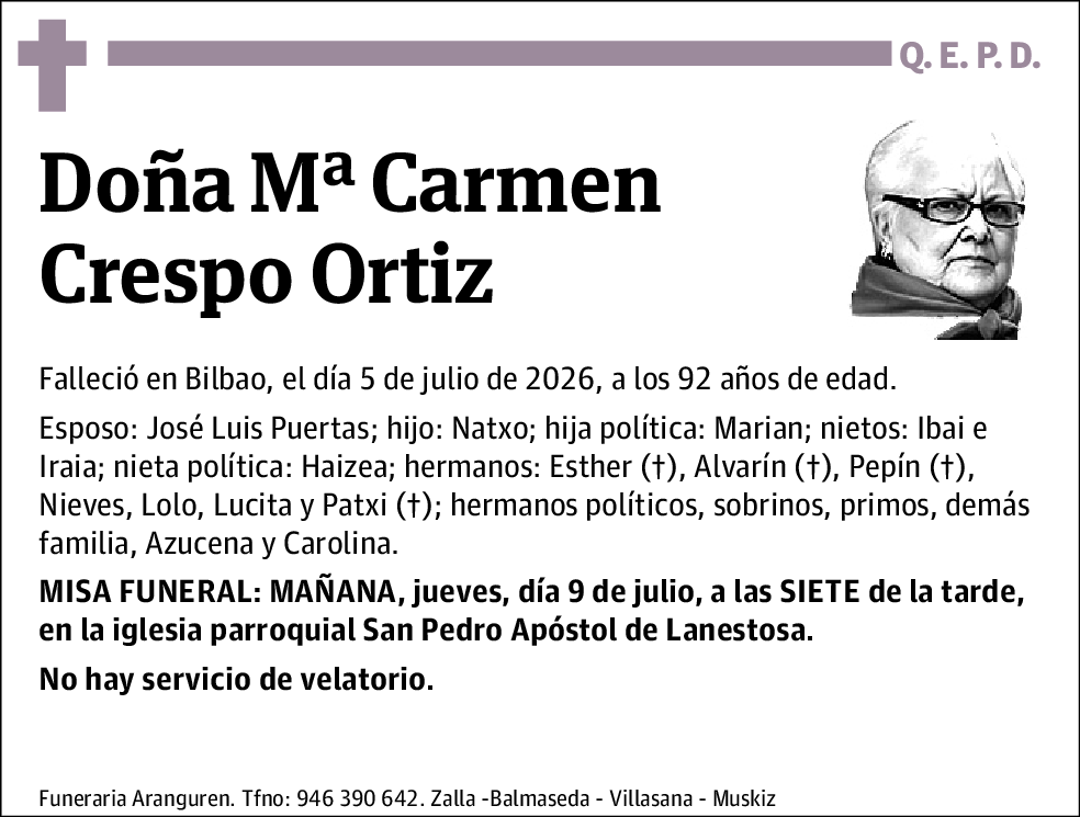Mª Carmen Crespo Ortiz