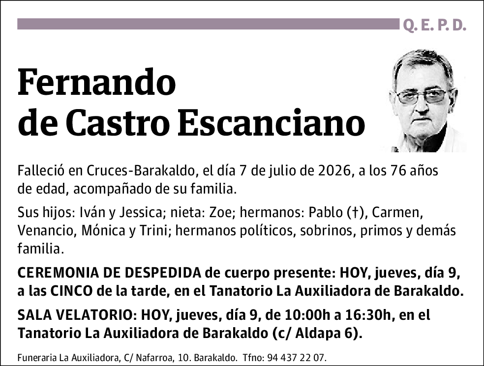 Fernando de Castro Escanciano