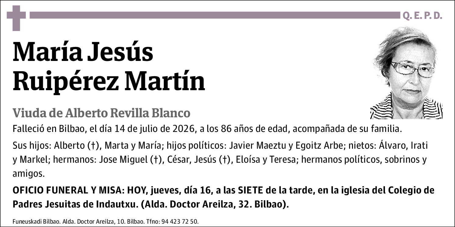 María Jesús Ruipérez Martín