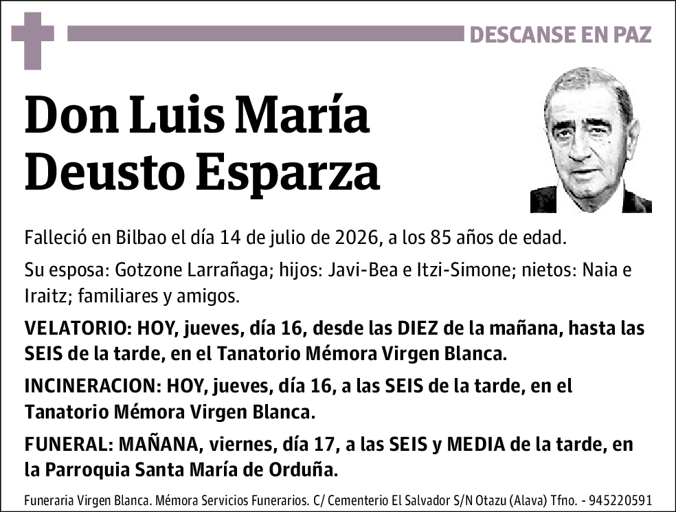 Luis María Deusto Esparza