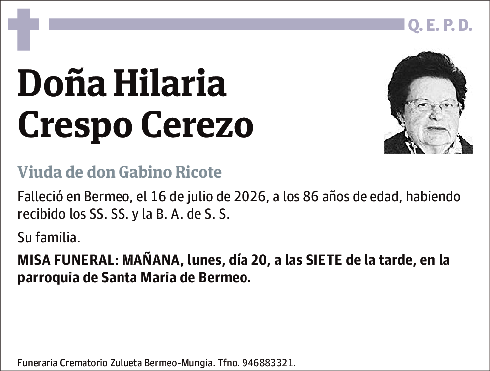 Hilaria Crespo Cerezo