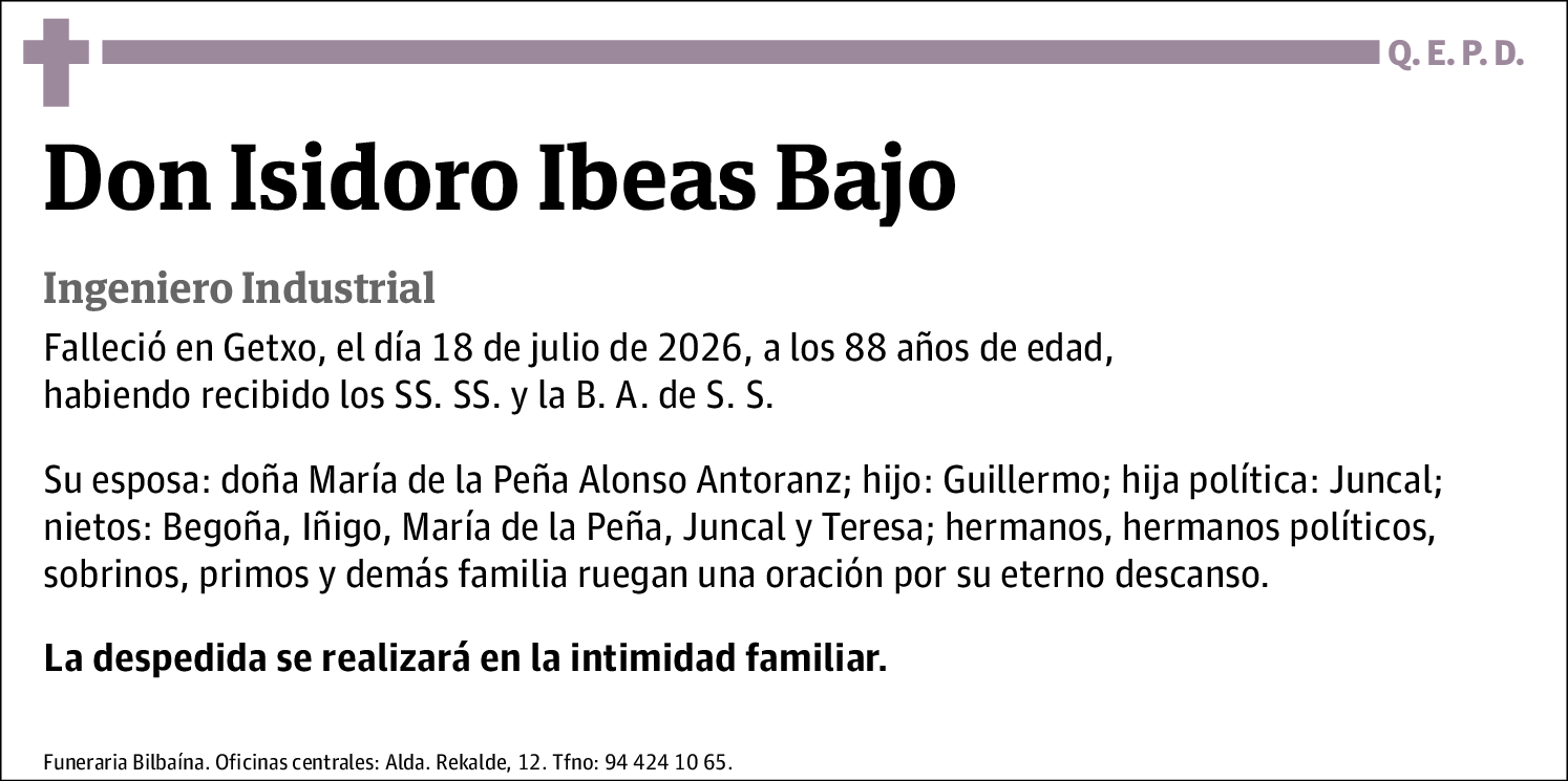 Isidoro Ibeas Bajo