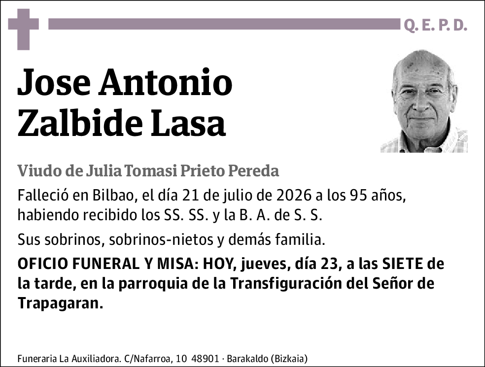Jose Antonio Zalbide Lasa