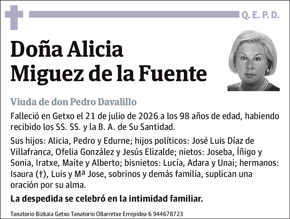 Alicia Miguez de la fuente