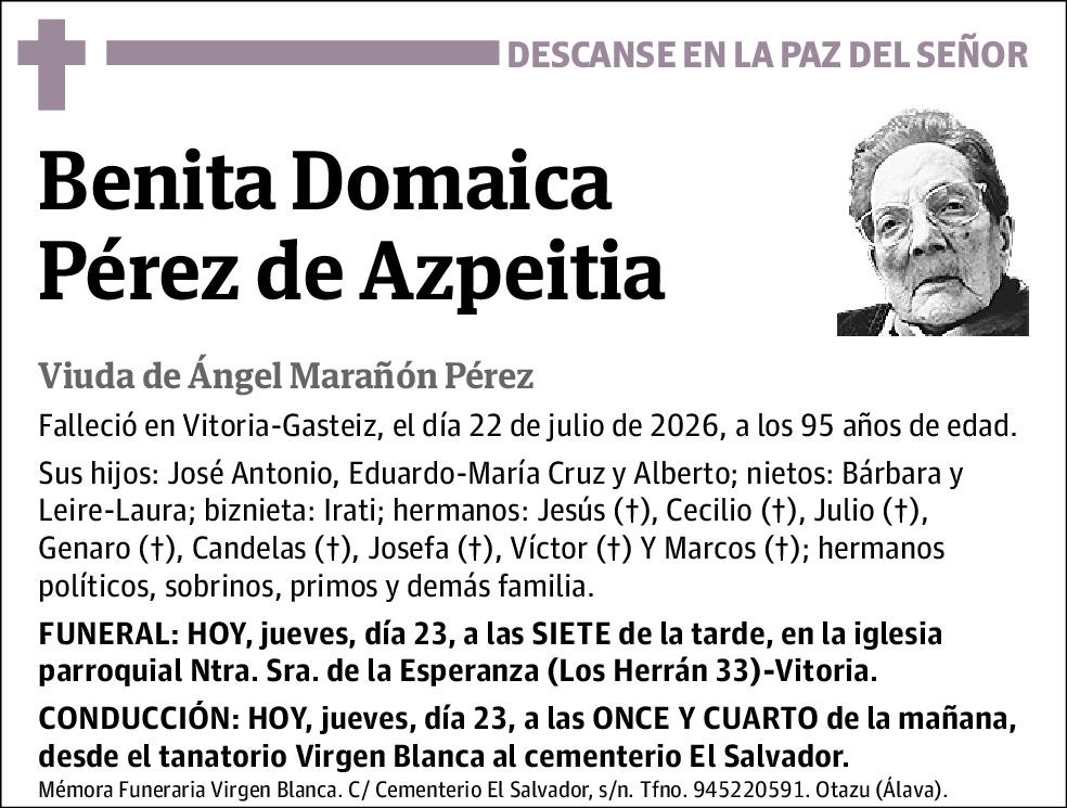 Benita Domaica Pérez de Azpeitia
