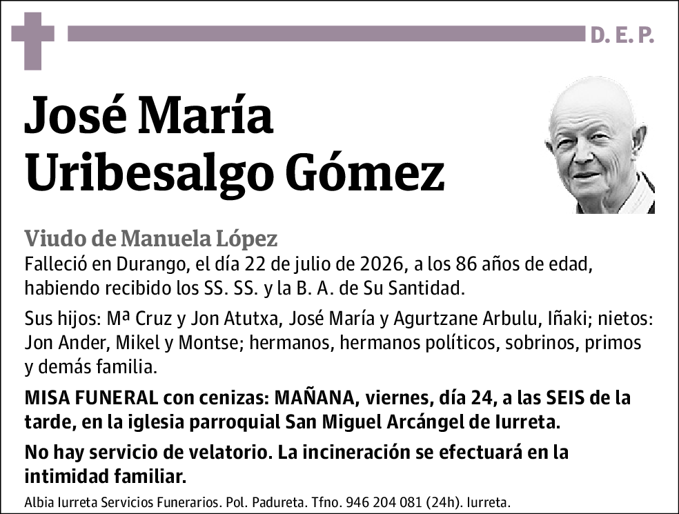 José María Uribesalgo Gómez