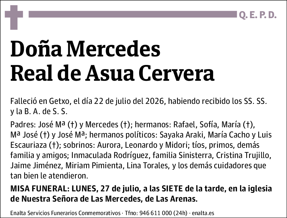 Mercedes Real de Asua Cervera