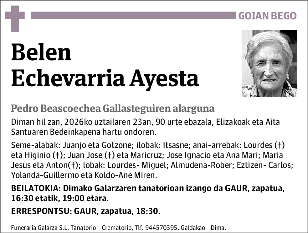 Belén Echevarria Ayesta