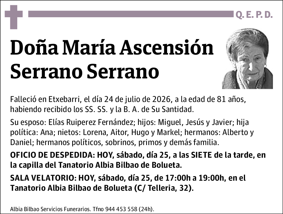 María Ascensión Serrano Serrano